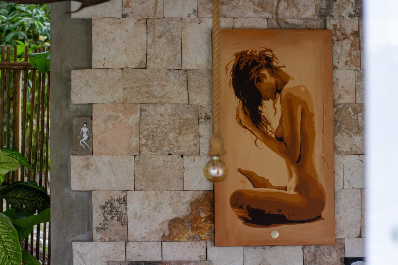 Hotel Makaaba Eco-Boutique Bacalar Exterior photo A painting by the artist